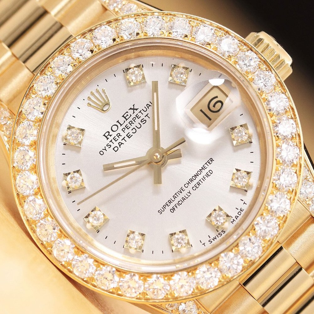Rolex President 18k Gold Ladies Watch w/ factory box + hang tag!!